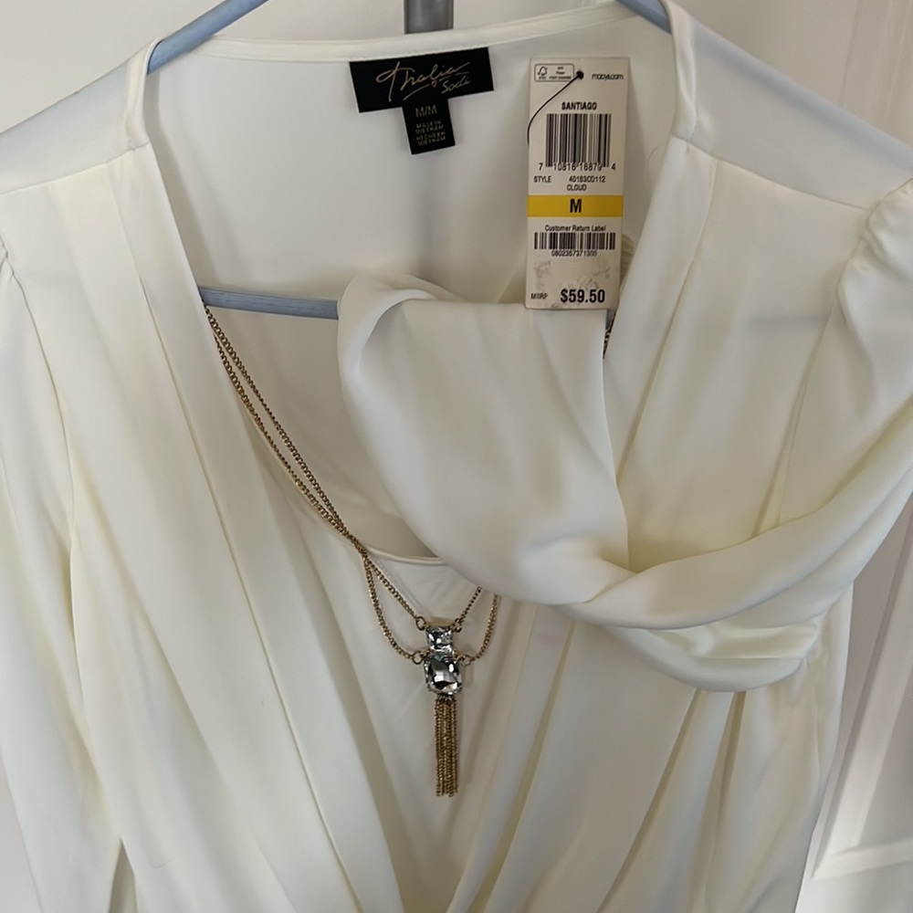 Thalia womens sheer blouse - Picture 3 of 5